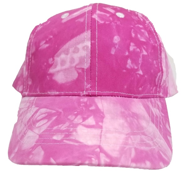 Brand New Tie Dye baseball cap, Fuschia, velcro strap - Picture 8 of 8